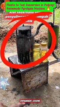 Plastic to Fuel Conversion In Padang! Homemade Pyrolysis In West Sumatra Indonesia. #Innovation