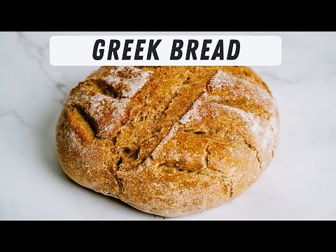 Greek Village Bread Recipe (Horiatiko Psomi)