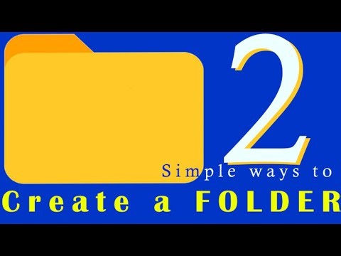 How to create a folder on your computer