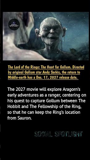 New Lord of the Rings Movie 😳 Hunt for Gollum Confirmed!