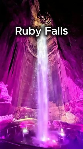 A waterfall hidden deep inside a mountain? Yep, it's real. 🌊⛰️ Ruby Falls is tucked away beneath Lookout Mountain, where visitors descend underground to discover a breathtaking waterfall surrounded by ancient cave walls and glowing lights. It may not be the tallest waterfall in America, but it's definitely one of the most unforgettable. Would this make your travel bucket list? 👇 📍 Ruby Falls, Tennessee, USA #RubyFalls #Chattanooga #HiddenPlaces #Underground #TravelUSA #BucketList