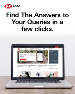Want to do your banking without speaking to a representative or visiting the branch? Get your queries answered at your fingertips via online by visiting to HSBC FAQ’s page at http://grp.hsbc/6180HhzGO! *For persons in Malaysia #HSBCWeCanWeDo #TogetherWeThrive | HSBC Malaysia