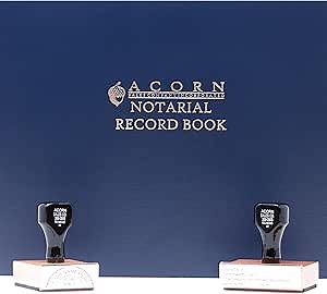 Virginia Wood Handle Rubber Notary Supply Kit, Customize Stamps with Richer Ink & Stamp Pad Options, Kit Comes with Notary & Seal Stamps, Acknowledgment Stamp, Record Book/Journal