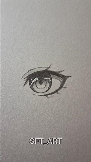 How to draw anime eyes #art #drawing #eyes #anime #tutorial #shorts