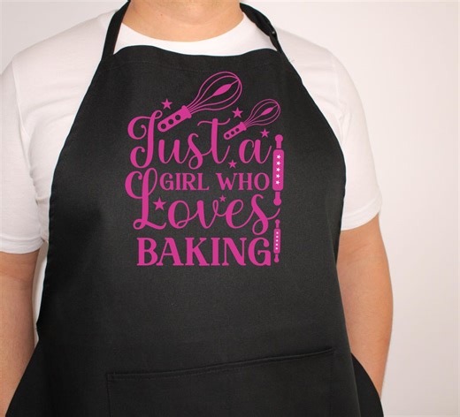 Just A Girl Who Loves Baking Apron: Unisex Kitchen Gift for Chef Cook Mom - Etsy