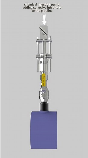 3D Animation: Pressurized Welding & Chemical Injection for Pipeline Corrosion Protection！