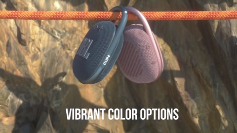 JBL Clip 4 - Portable Mini Bluetooth Speaker, big audio and punchy bass, integrated carabiner, IP67 waterproof and dustproof, 10 hours of playtime, speaker for home, outdoor and travel (Grey)
