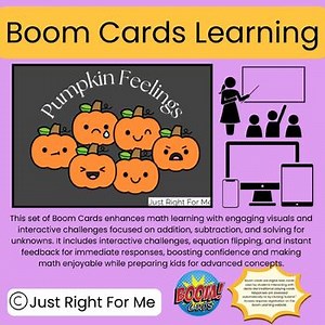 Pumpkin Feelings Boom Cards Activity