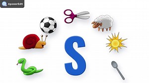 【自然拼读基础】-发音歌--字母歌-【S】 非常适合儿童或者英语初学者的发音练习