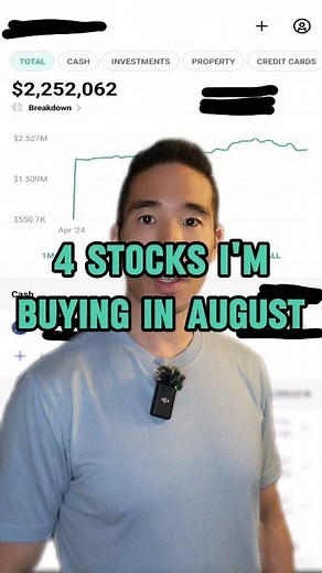 Jimmy Chien on Instagram: "Type “💰” to get my free guide for beginners…🔥 These are the 4 stocks I’m buying in August…🚀 1) GOOGL 2) AMZN 3) META 4) SOFI Follow @jimmythefinancialcoach for investing videos! Follow me @jimmythefinancialcoach to learn more things like this about money! Let me know what stocks you are buying this month in the comments below!👇 #LongTermInvesting #FinancialFreedom #WealthBuilding #Investing #RetirementPlanning #SmartMoney #InvestSmart #FinancialCoach #PersonalFinan