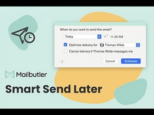 The Mailbutler Smart Send Later feature