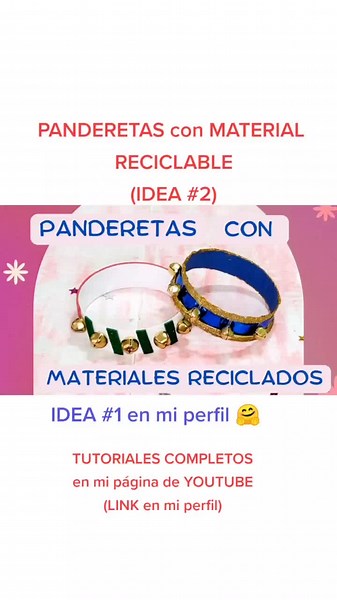 CÓMO hacer PANDERETAS fácil con material RECICLABLE #pandereta #handmade #reciclajecreativo #panderetas #panderetadenovena #videoviral #panderetistastiktok #panderetadenovena