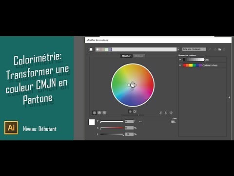 Gratuit Illustrator :Transformer une couleur Pantone en CMJN