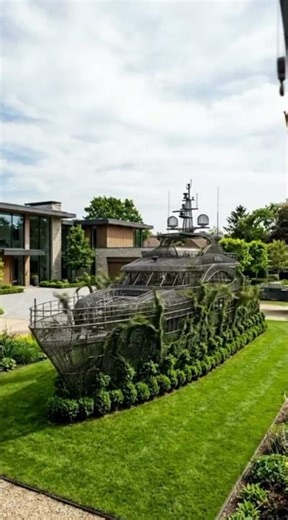 ¡El jardín más lujoso del mundo!, De yate de acero a obra de arte viva🌿🌿