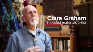 Artist gives recycled materials new life