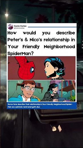Fans describe Peter Parker and Nico Minoru in Your Friendly Neighborhood Spider-Man as . #spiderman