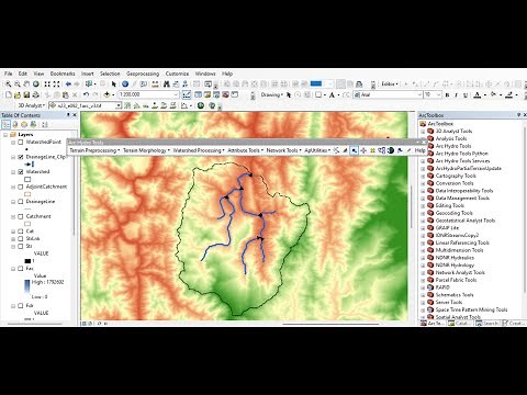 Download, Install, and Perform Watershed Delineation with ArcHydro Tool