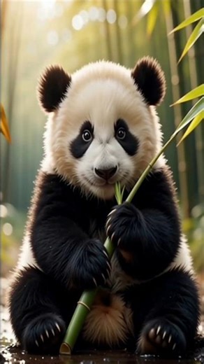 Panda eating Bamboo #shorts