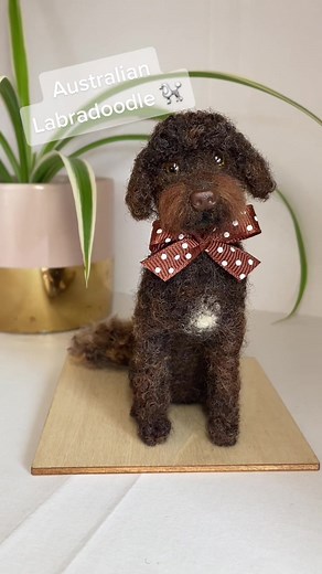 Creating a Labradoodle with Needle Felting | Dog Artwork Process