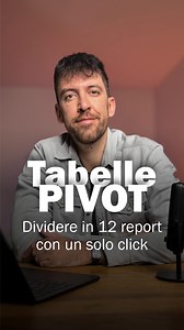 Vuoi davvero sfruttare la potenza delle tabelle pivot? Ecco 3 accorgimenti che fanno la differenza: 1. Usa i dati come tabella ➡️ Prima di creare una pivot, trasforma i dati in *Tabella (CTRL T)* per mantenerli dinamici e aggiornabili. 2. Dai nomi chiari ai campi ➡️ Evita nomi generici come “colonna1” o “valore”. Nomi precisi = pivot più leggibili. 3. Sfrutta i filtri e i segmenti ➡️ Aggiungi *Segmenti (Slicer)* per filtrare i dati in modo più intuitivo e visivo. 🧩 Funzione disponibile in: • Ex