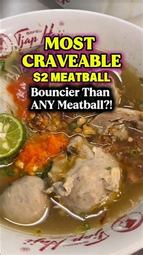 The Most Craveable $2 Street Meatball in Indonesia — Bouncier Than Any Meatball You've Ever Tried!