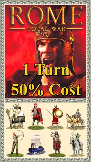 1 Turn Urban Cohorts & 50% Cost Reduction #rometotalwar #totalwar #toptips #games