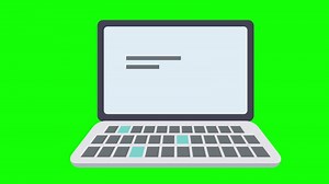 Download Laptop Animation on Green Screen Digital Device Motion for free