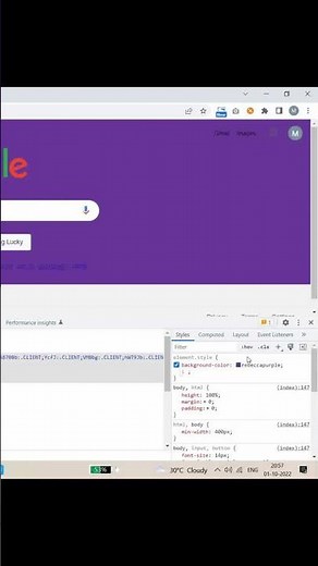 Change google Background Color using Inspect Element #inspectelement #backgroundcolor #google