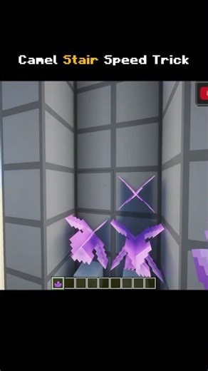 Camel Stair Speed Trick | #minecraft #minecraftgameplay #gaming