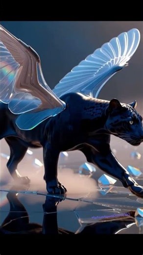 Winged Panther From Another Dimension | Ultra-Realistic Sci-Fi Creature #ai #aishorts #aivideo