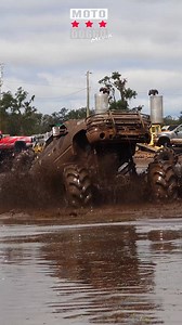 Monster Mega Truck finds a deep hole! #MudTruck #mudding #mudbogging #mud #monstertruck | Moto Doggo