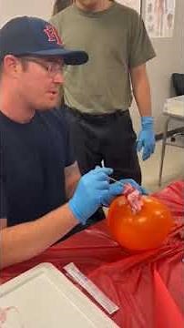 Needle Decompression in paramedic school