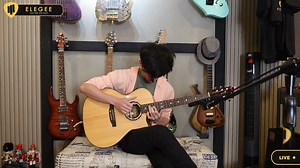 51K views · 1.6K reactions | Paolo Gans, winner of Polyphia competition plays Playing God with Elegee Adarna Acoustic (Elegee Live Sessions) | Elegee Custom Guitars | Facebook