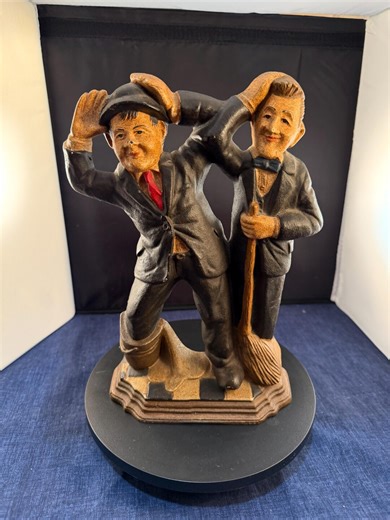 Vintage Cast Iron Laurel and Hardy Doorstop or Figurine - Etsy