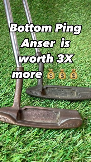 RetroGolfGuy on Instagram: "I picked up the 65 Ping putters last week and good time to go over what makes some more valuable than others. I probably sold some Dalehead Ansers in the past for regular Anser money before I realized the slight difference. The Daleheads were the same shape as the original Ansers just after Karsten Solheim moved from his garage in Scottsdale in 1966. look for them. Play Retro #ping #golf #ping #pingputters #putter #putters #putterporn #golfreel #golfreels #retrogolf #