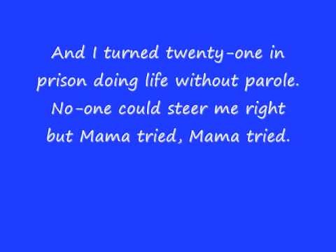 merle haggard mama tried w/ lyrics