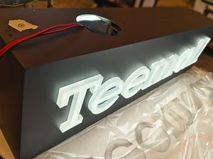 [Hot Item] 3D Acrylic Lightbox Sign Double Sided Pole Sign Light Box Sign