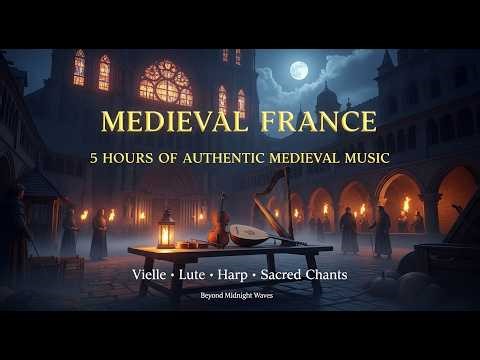 Medieval France 🎭 | 5 Hours of Authentic French Medieval Music with Vielle, Lute & Sacred Chants