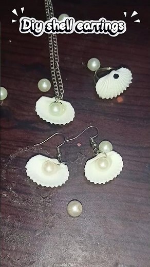 Diy shell accessories 😍#diy #craftideas #shortsvideo #art