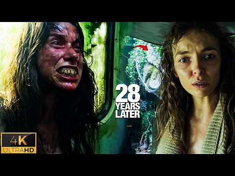 28 Years Later Pregnant Zombie and Alpha Zombie Attack 4k scene