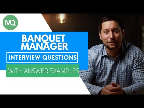 Banquet Manager Interview Questions with Answer Examples