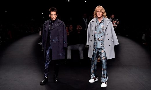 Zoolander 'walk-off' at Paris fashion week: Ben Stiller and Owen Wilson hit runway - video