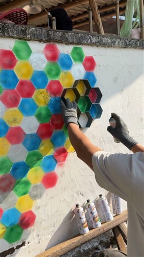 Hexagon Pattern Wall Tutorial