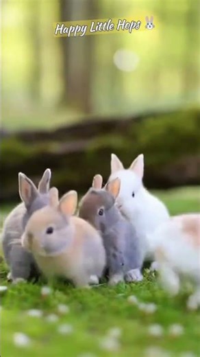 Happy Little Rabbits Fun Moments | 🐰 Happy Little Hops | Cute Rabbits Playing & Jumping Around