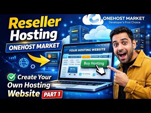 OneHost Market Reseller Hosting Buy & Setup 😶‍🌫️🫡| Start Hosting Business (Part 1)♥️