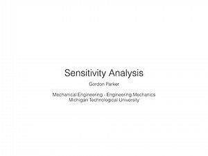 Sensitivity Analysis