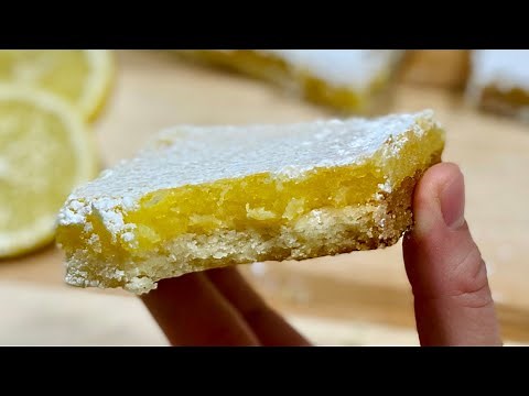 LEMON SQUARES RECIPE 🍋A delicious, quick and easy dessert! Deli Cuisine