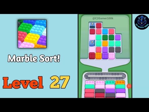 Marble sort! level 27 Walkthrough solution Gameplay