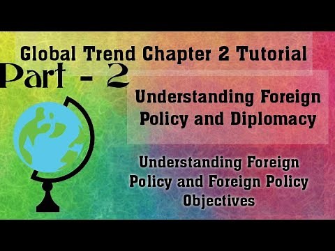 Global Trend Chapter 2 Part 2 ( Understanding Foreign Policy and Foreign Policy Objectives)