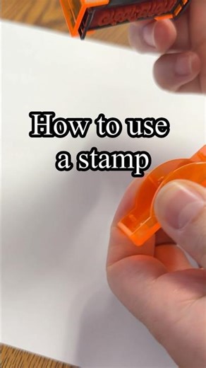 How to use a stamp